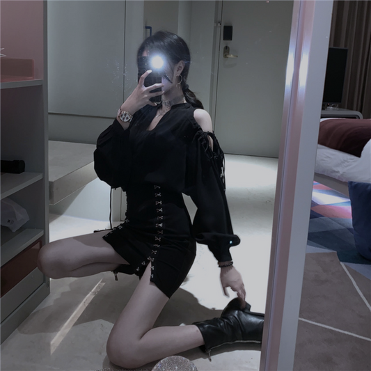 Nichdesigned miniskirt /ニッチデザインミニスカート TR-10413