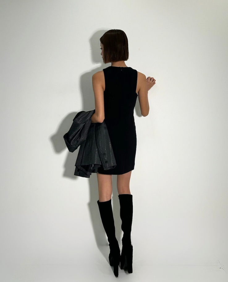Waist Tights No Sleeve One Piece / ウエストタイトノースリーブワンピース TR-10924