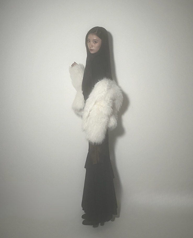 Shear Lace Docking Long Skirt /シアーレースドッキングロングスカート TR-10935