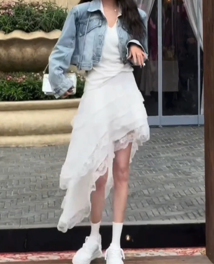 Frill lace half skirt / フリルレースハーフスカートTR-10832