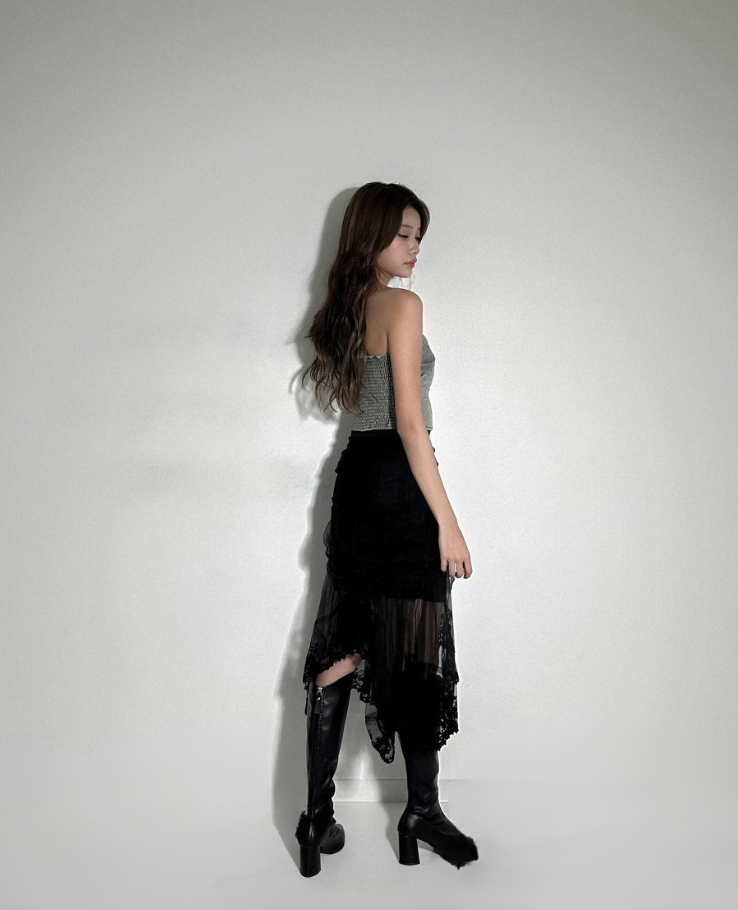 One Shoulder Denim Top / ワンショルダーデニムトップス TR-10875
