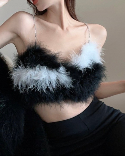 Fake Fur Tube Top / フェイクファーチューブトップ TR-10671