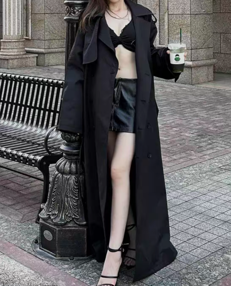 High-waist belt trench coat / ハイウエストベルトトレンチコート TR-10798