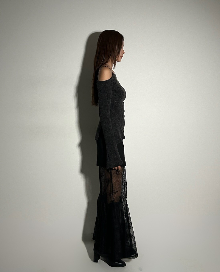 Lace High-waist tight skirt/レースハイウエストタイトスカート TR-10869