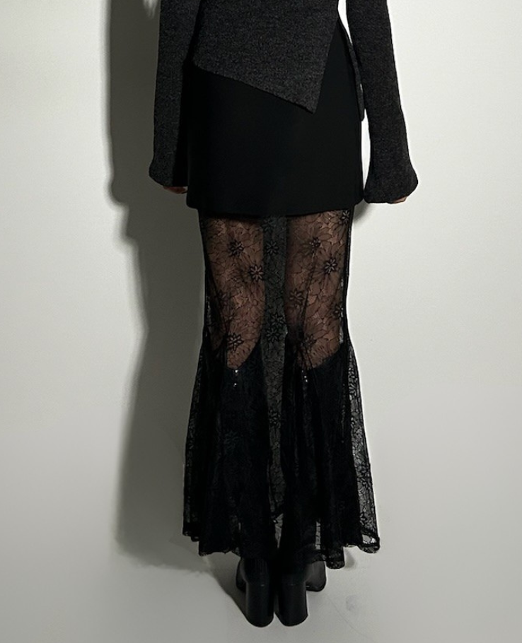 Lace High-waist tight skirt/レースハイウエストタイトスカート TR-10869
