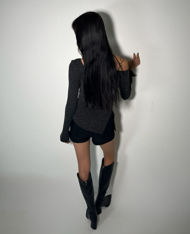 Ring One Shoulder Tops /リングワンショルダートップス TR-10923[予約販売]