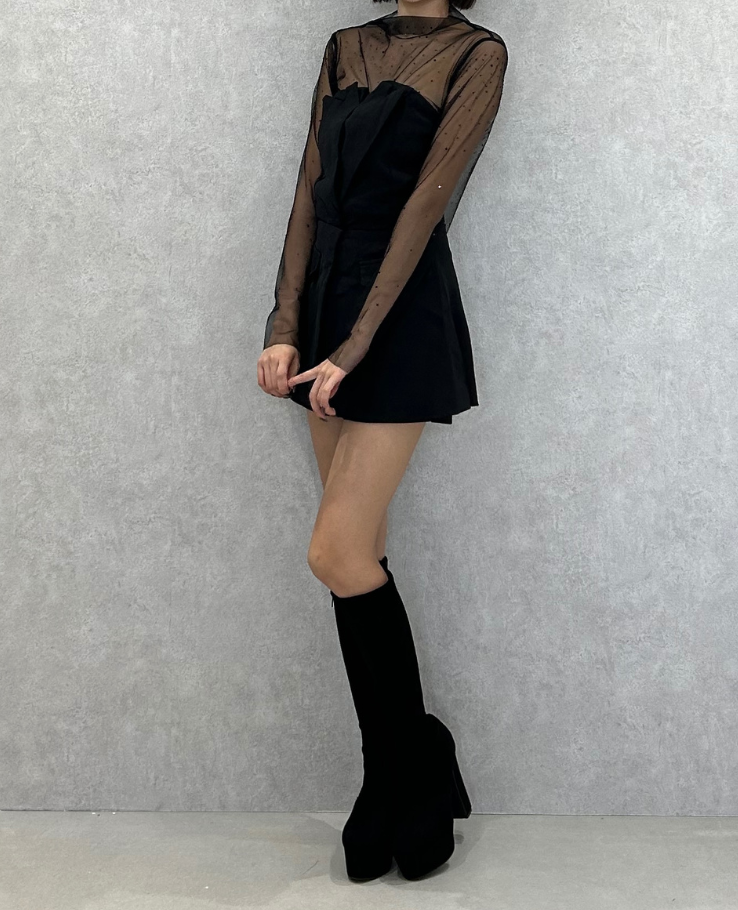 Sheer Beads Flare Set Up  / シアービーズフレアセットアップ TR-10925[予約販売]