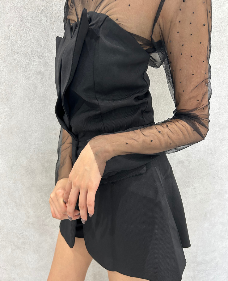 Sheer Beads Flare Set Up  / シアービーズフレアセットアップ TR-10925[予約販売]