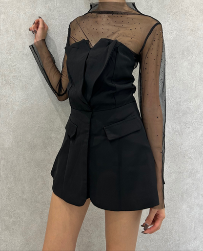 Sheer Beads Flare Set Up  / シアービーズフレアセットアップ TR-10925[予約販売]