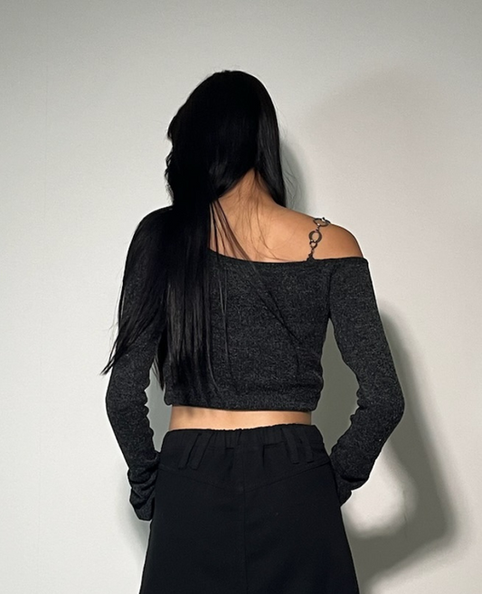 Ring One Shoulder Tops /リングワンショルダートップス TR-10923[予約販売]