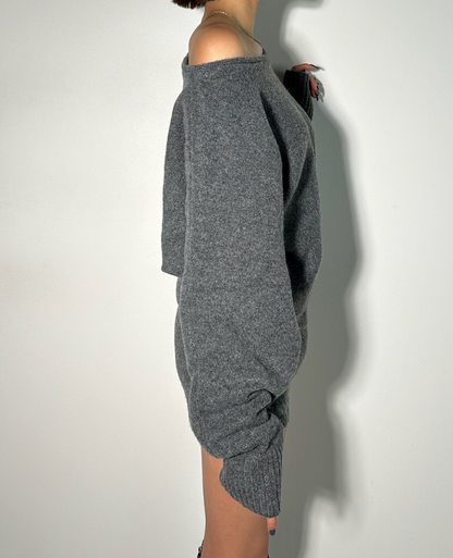 Knit Off Shoulder Setup / ニットオフショルダーセットアップ TR-10934[予約販売]