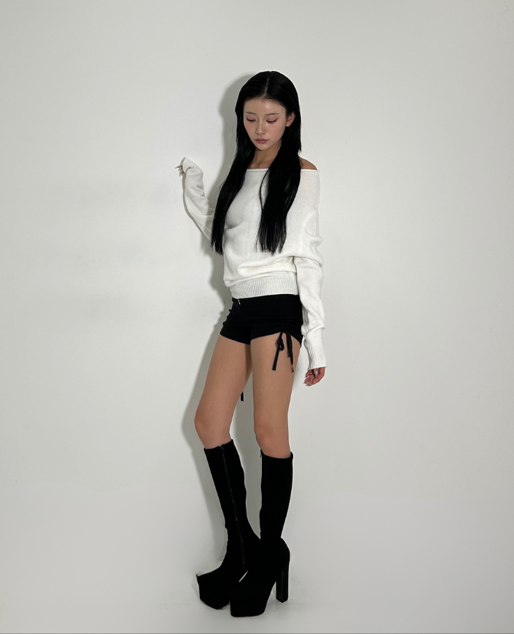 Rib knit tops / リブニットトップス TR-10937