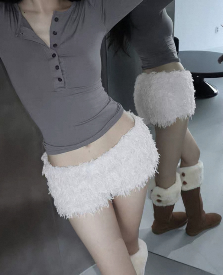 Fur wool nap shorts /ファーウールナップショーツ TR-10948[Coming Soon]