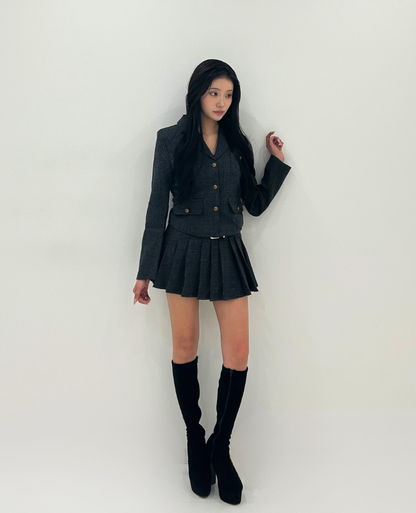 Gray Check Tailored Jacket Setup / グレーチェックテーラードジャケットセット TR-10955