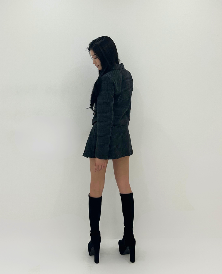 Gray Check Tailored Jacket Setup / グレーチェックテーラードジャケットセット TR-10955