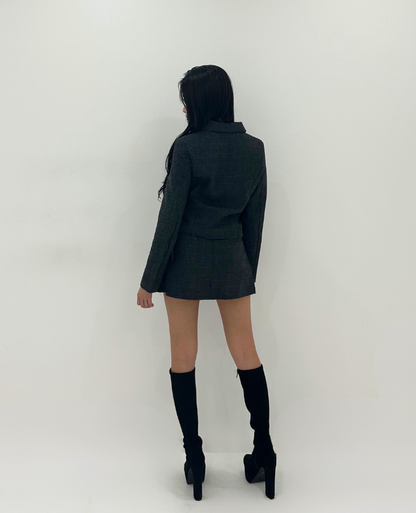 Gray Check Tailored Jacket Setup / グレーチェックテーラードジャケットセット TR-10955