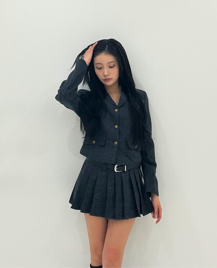 Gray Check Tailored Jacket Setup / グレーチェックテーラードジャケットセット TR-10955