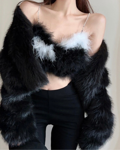 Fake Fur Tube Top / フェイクファーチューブトップ TR-10671