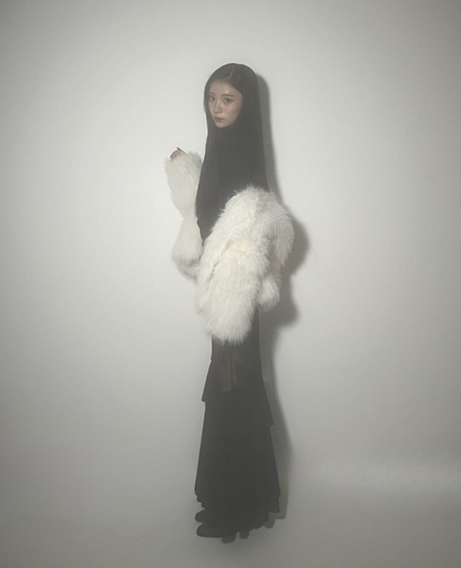 Shear Lace Docking Long Skirt /シアーレースドッキングロングスカート TR-10935