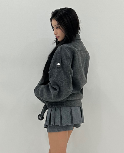 Pleated short skirt /プリーツショートスカート TR-10953