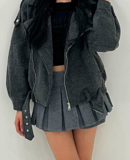 Pleated short skirt /プリーツショートスカート TR-10953