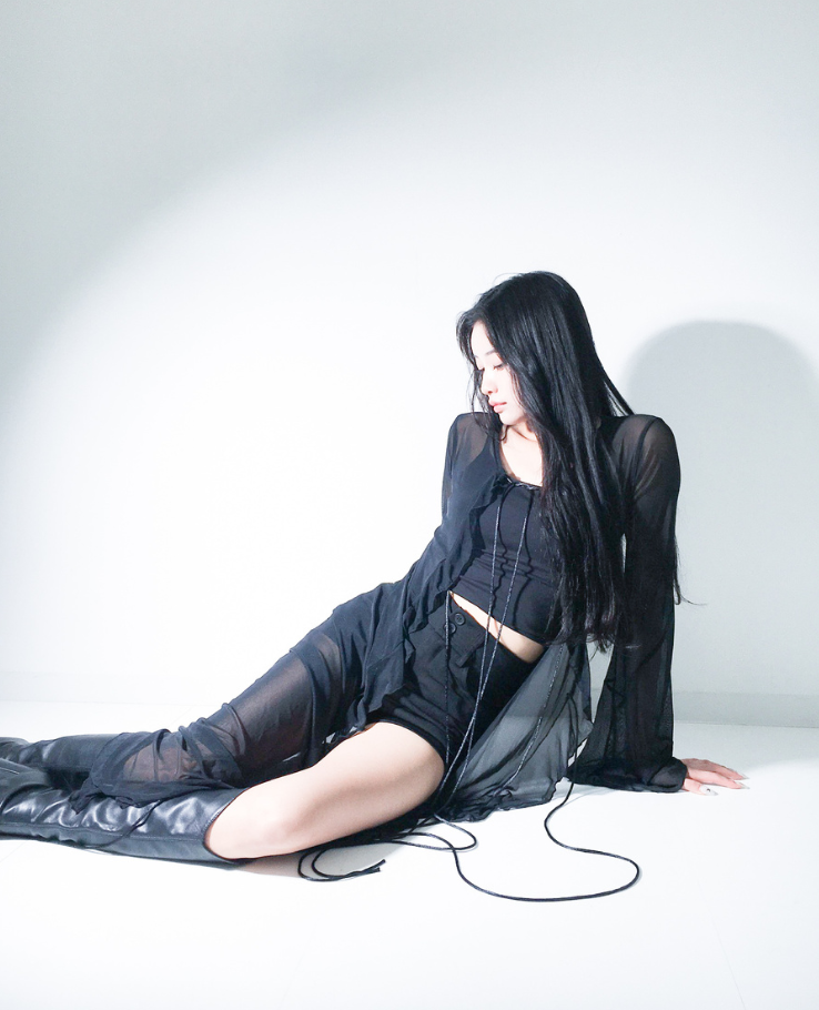 Long shear frill cardigan / ロングシアーフリルカーディガン TR-10865