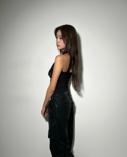 Stripe Tight Waist Tack Top / ストライプタイトウエストタックトップ TR-10840