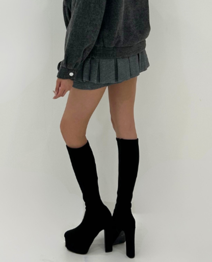Pleated short skirt /プリーツショートスカート TR-10953