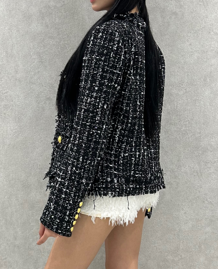 Tweed French Chiffon Jacket / ツイードフレンチシフォンジャケット TR-10939