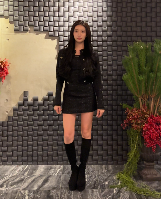 Fringe Tweed Jacket Setup / フリンジツイードジャケットセットアップ TR-10952