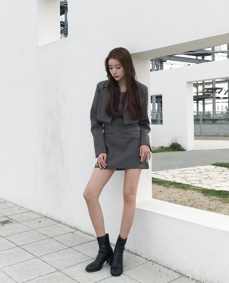 Denim jacket mini dress / デニムジャケットミニワンピース TR-10854