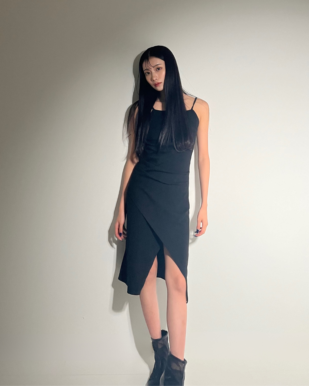 Tight slit long dress /タイトスリットロングワンピース TR-10621