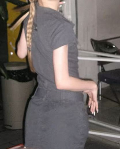Knit jacket tight dress / ニットジャケットタイトワンピース TR-10915